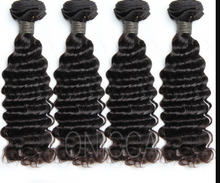 Load image into Gallery viewer, Malaysian Deep Wave Remy 3 Bundles With a Closure