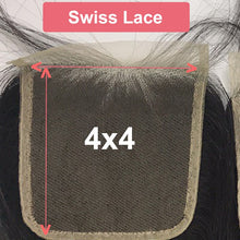 Load image into Gallery viewer, HD Transparent 4x4/5x5/6x6 Lace Closure Brazilian Straight Remy Human Hair 10"-20" r Free Part XP/10A Lace Closure