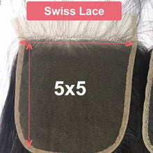 Load image into Gallery viewer, HD Transparent 4x4/5x5/6x6 Lace Closure Brazilian Straight Remy Human Hair 10"-20" r Free Part XP/10A Lace Closure