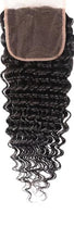 Load image into Gallery viewer, Malaysian Deep Wave 3 or 4 Bundles With 14"-20" Free/Middle Part Frontal Closure
