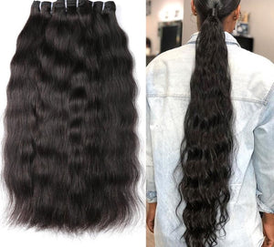 18 Inches - 36 Inches 3-4 Bundles Packs Raw Indian Virgin Hair