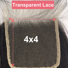 Load image into Gallery viewer, HD Transparent 4x4/5x5/6x6 Lace Closure Brazilian Straight Remy Human Hair 10&quot;-20&quot; r Free Part XP/10A Lace Closure
