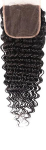 Malaysian Deep Wave 3 or 4 Bundles With 14"-20" Free/Middle Part Frontal Closure